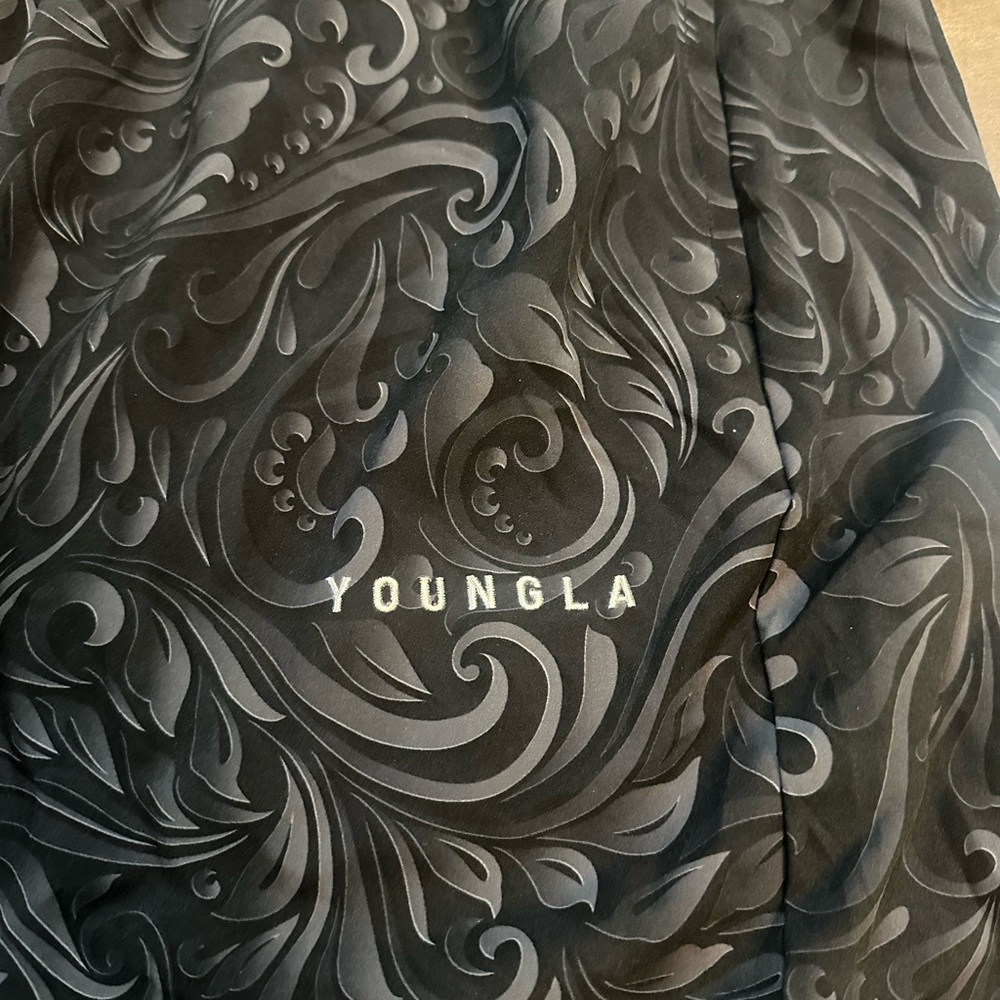 Youngla Black Patterned Sweatpants - image 4